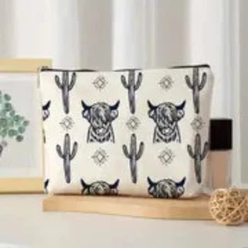 Highland & Cactus Make Up Bag Large