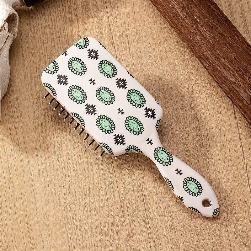 Western Cowboy Style Printed Air Bag brush