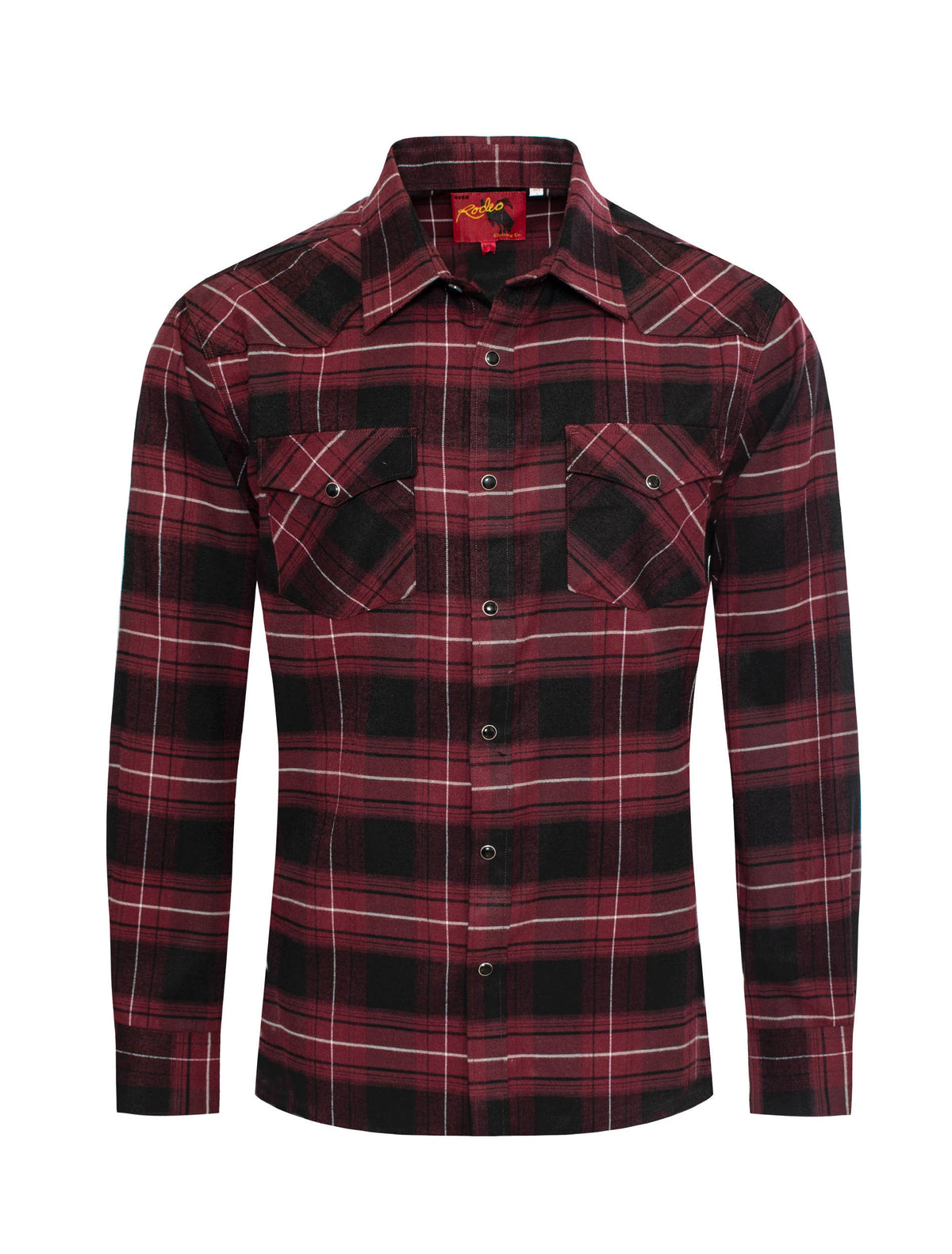 Men's Western Long Sleeve Flannel Shirts With Snap Buttons: 309 / XXL