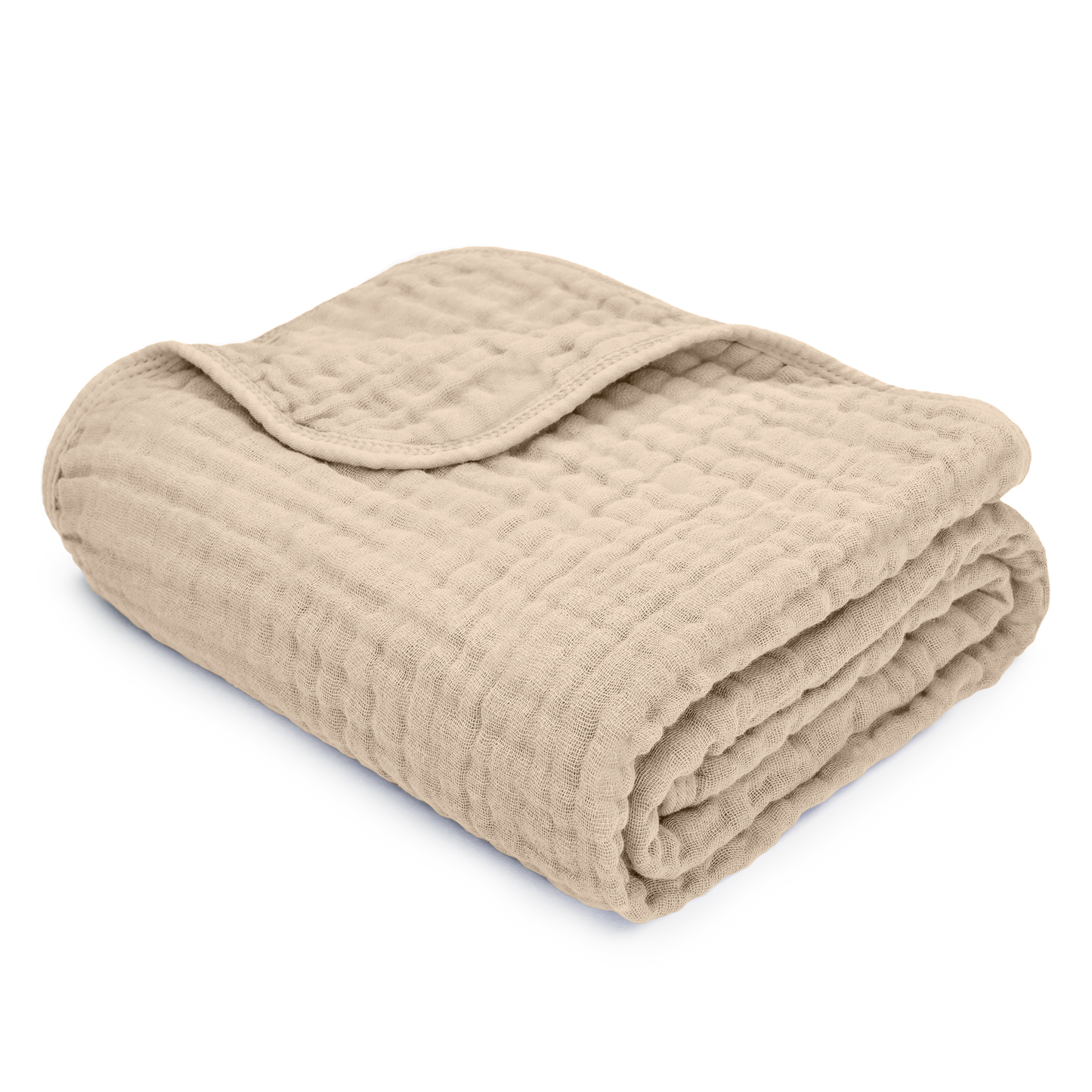 Muslin Baby Blanket, 40" x 40" Swaddle Blanket by Comfy Cubs: Fern