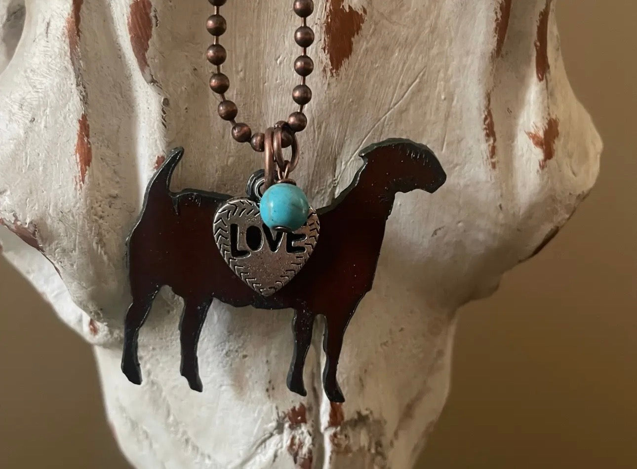 Show goat necklace