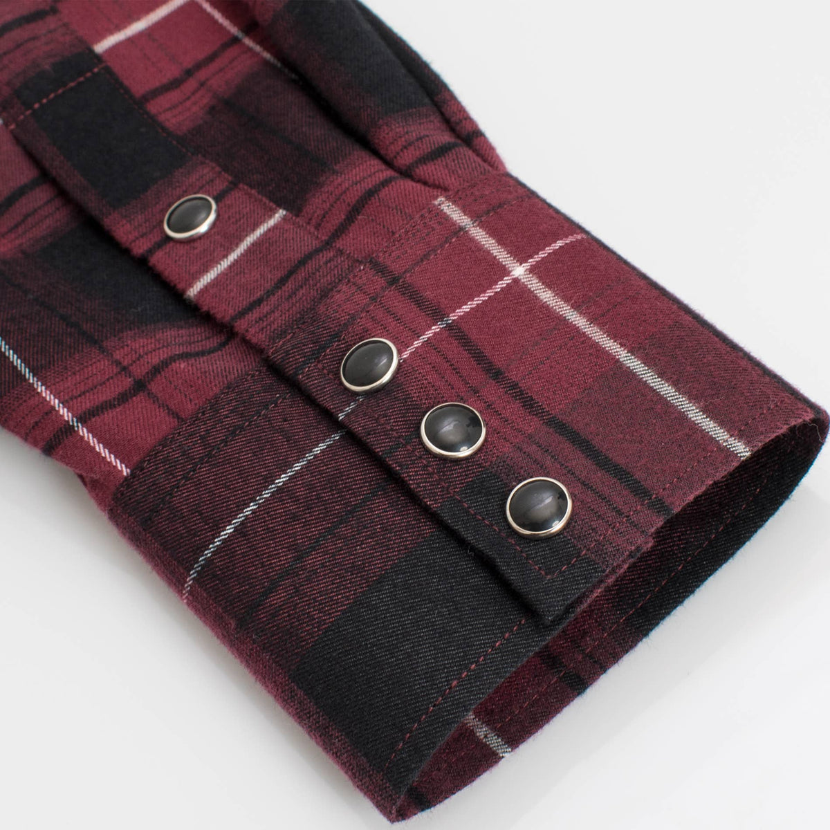 Men's Western Long Sleeve Flannel Shirts With Snap Buttons: 309 / M