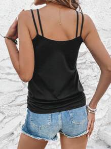 Double Strap Ruched Tank top- 3 Varieties