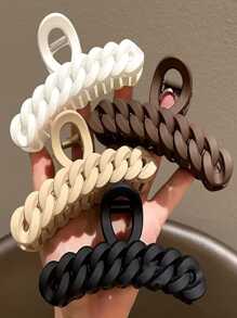Plastic Lock Chain-Shaped Hair Claw Clip