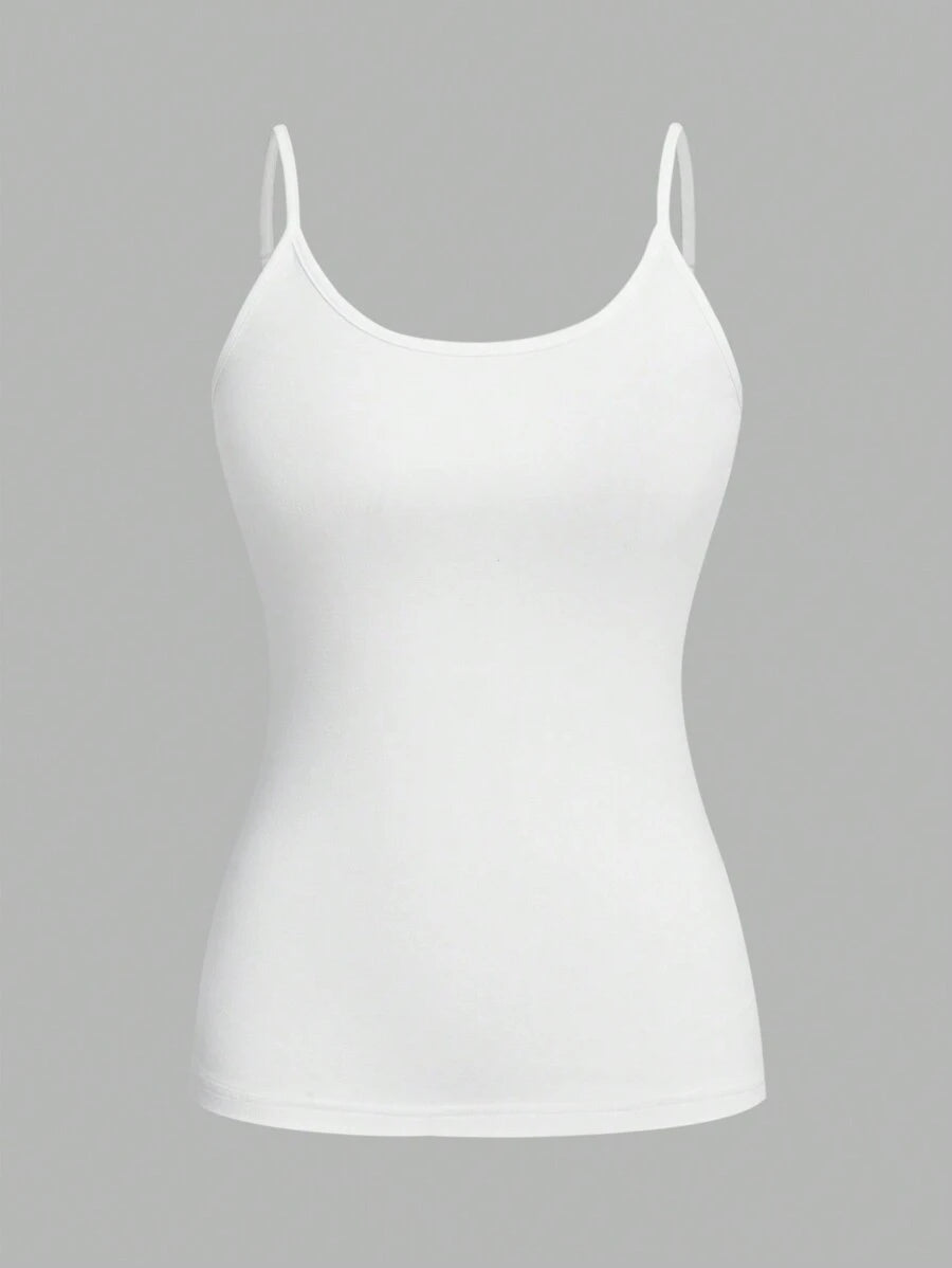 Casual Solid Color Slim Fit Ladies Camisole Tank top- Variety of Colors