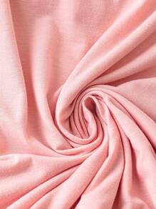 Open Shoulder T Shirt Pink - Plus Size