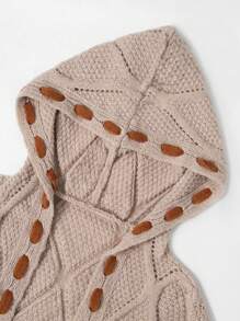 Retro Knitted Cardigan Sweater With Long Sleeves