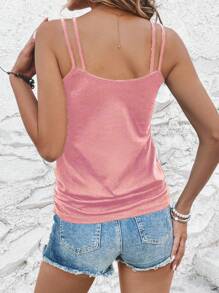Double Strap Ruched Tank top- 3 Varieties