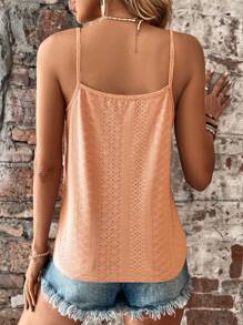 Lace Patchwork Hollow Embroidery Summer Camisole