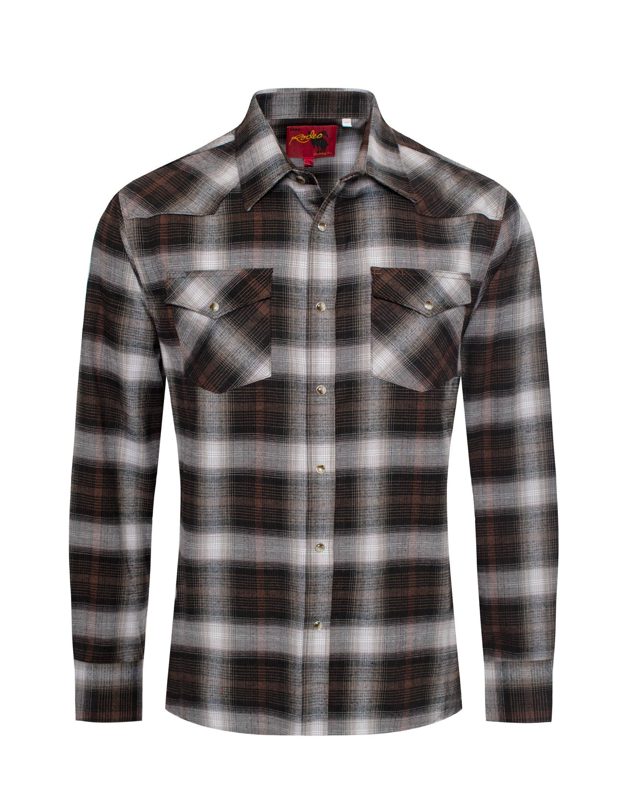 Men's Western Long Sleeve Flannel Shirts With Snap Buttons: 309 / XXL