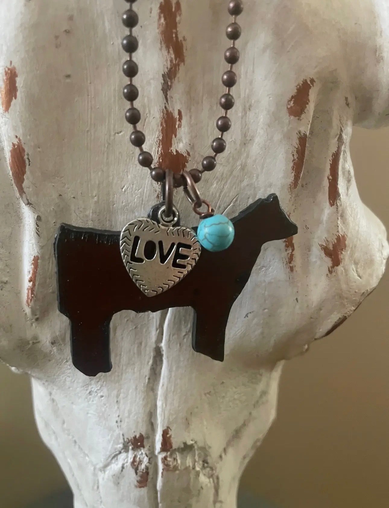 Show Steer Necklace