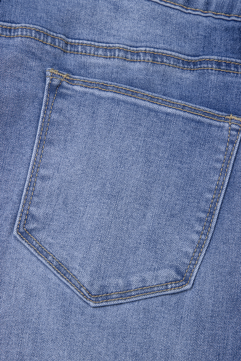 Beau Blue Tailored Center Seam Detail High Rise Jeans