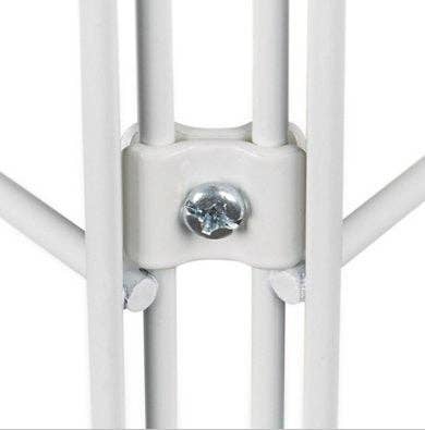 Gridwall Joining Clip Connectors for Grid Panels - Pack of 25: BLACK