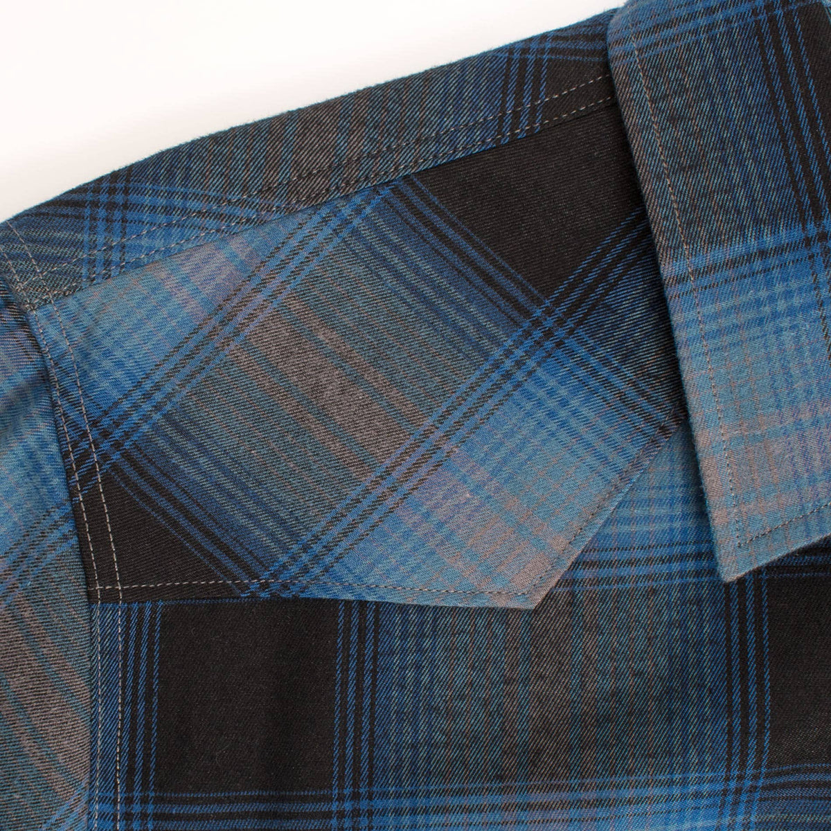 Men's Western Long Sleeve Flannel Shirts With Snap Buttons: 309 / XL