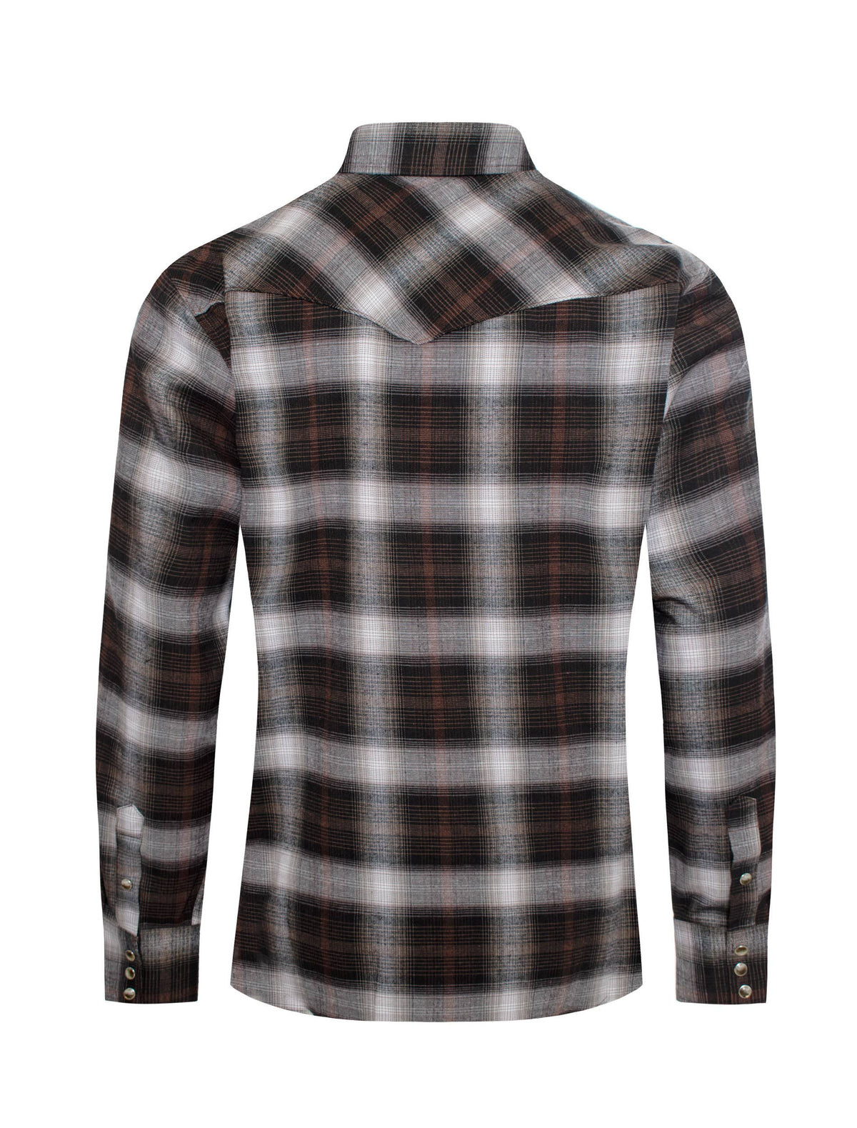 Men's Western Long Sleeve Flannel Shirts With Snap Buttons: 309 / XXL