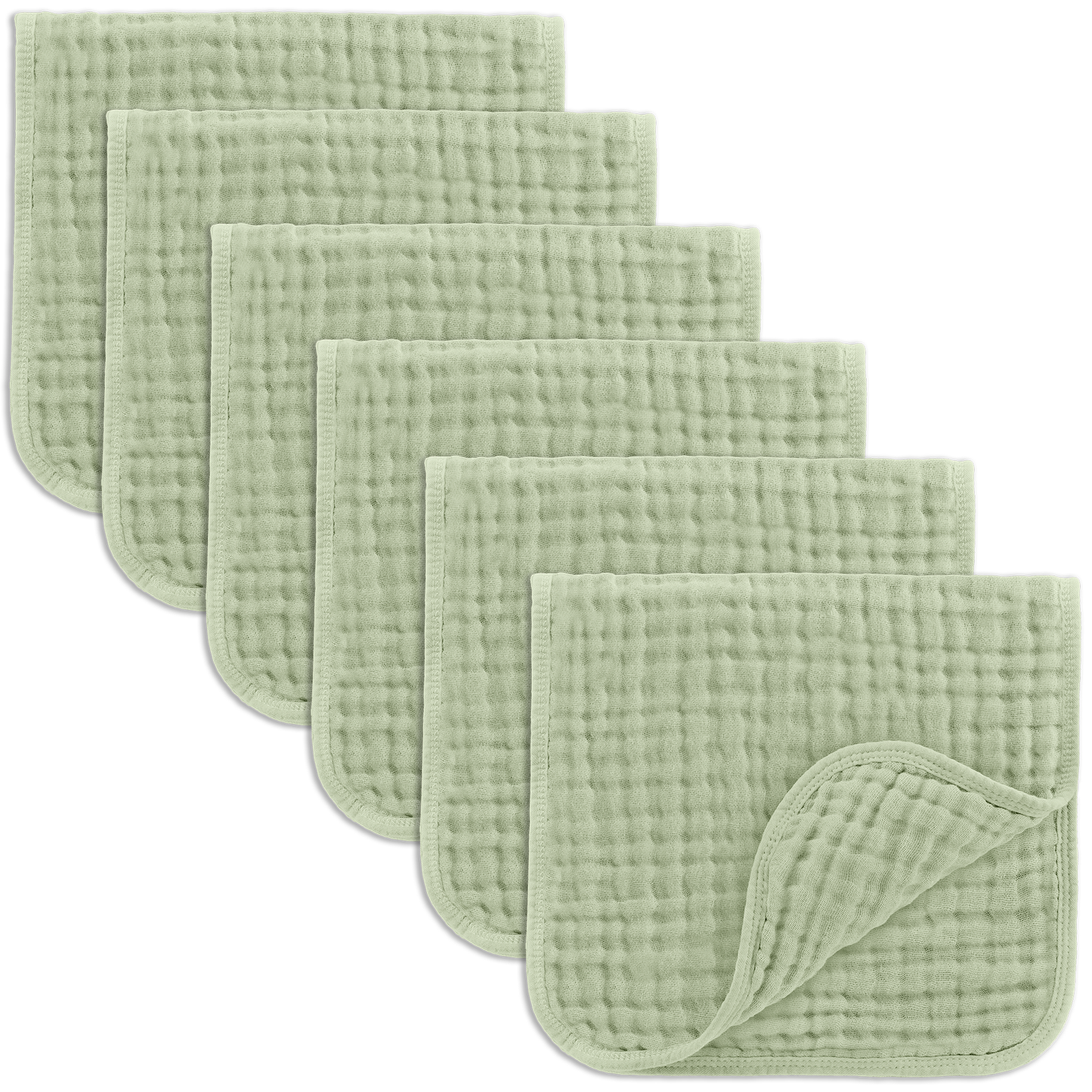 Baby Burp Cloths - 100% Muslin Cotton by Comfy Cubs: Mauve / 10-Pack 20”X10”