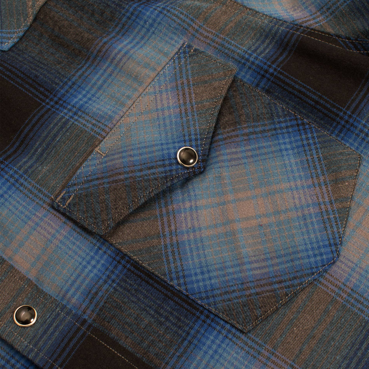 Men's Western Long Sleeve Flannel Shirts With Snap Buttons: 309 / XXL