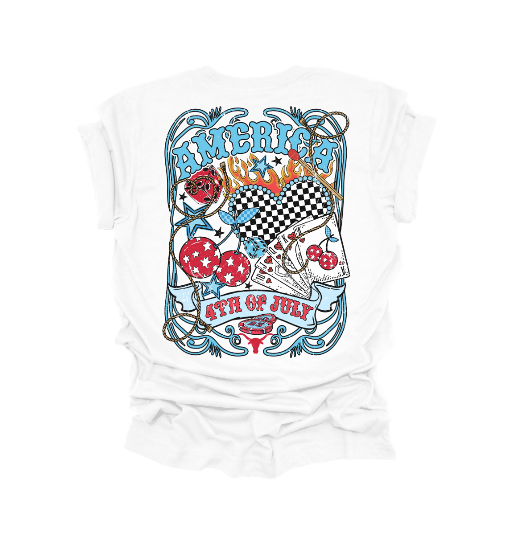American Rodeo 4th of July Collage Tee