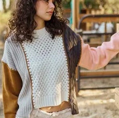 Color block sweater