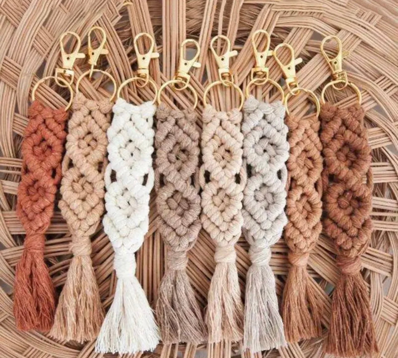 Hand-Knitted Tassel Key Chain