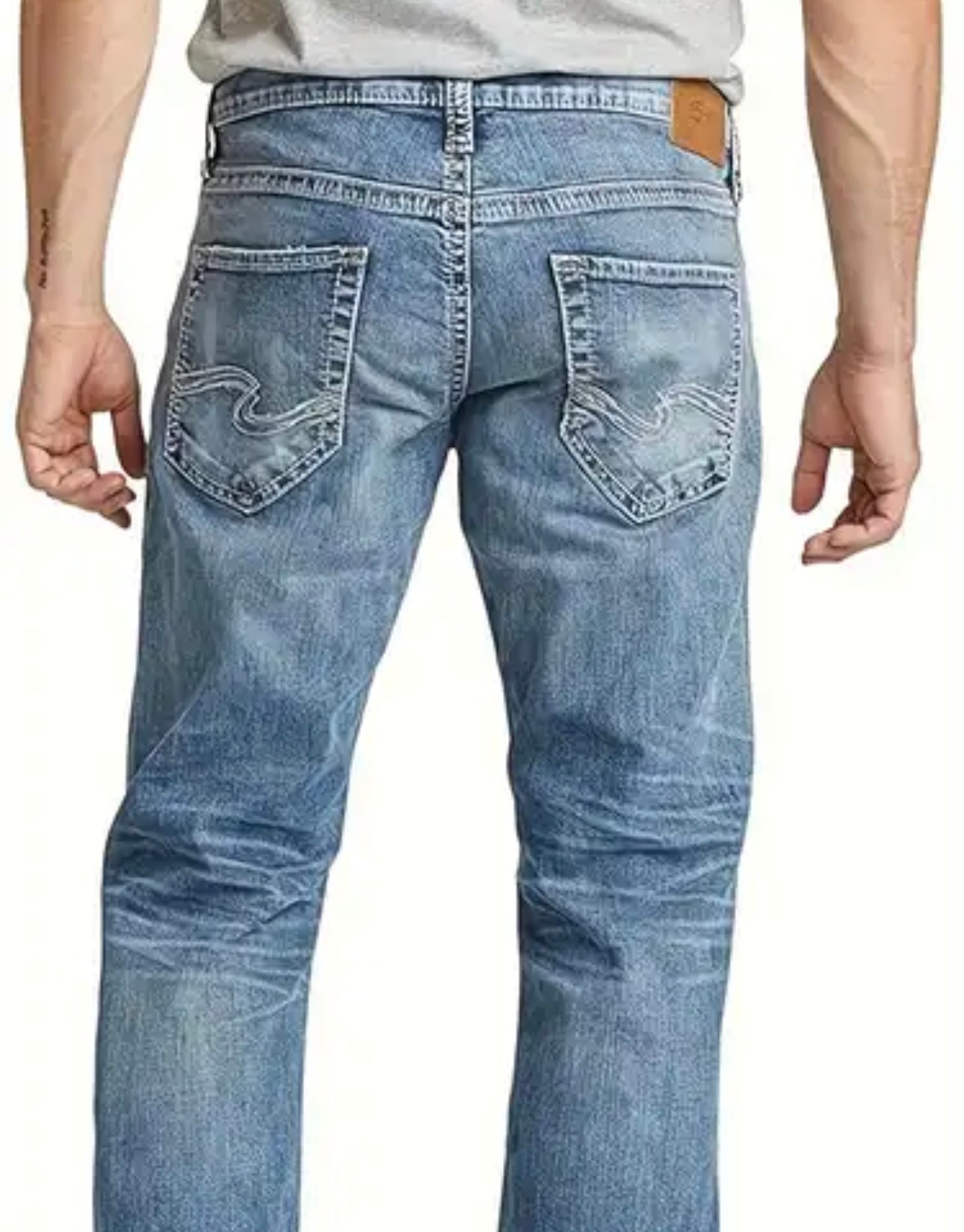 Men’s loose fit straight leg Jean