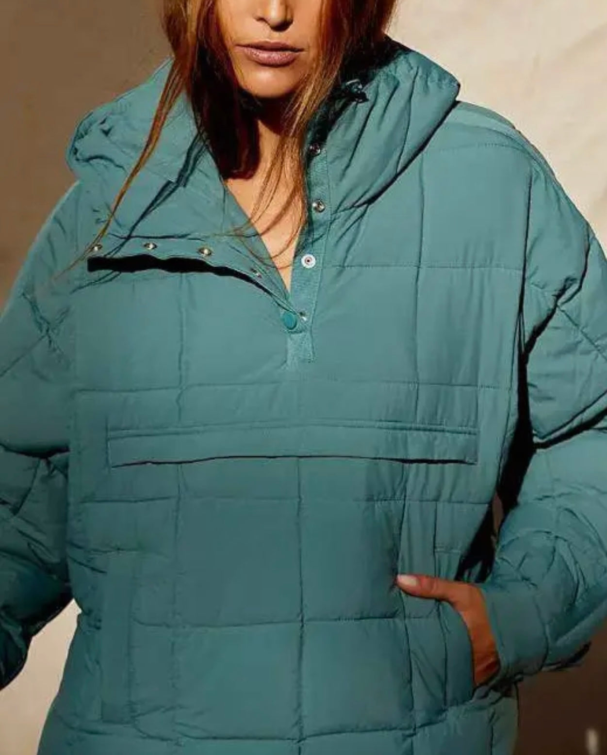 Light weight puffer jacket pullover