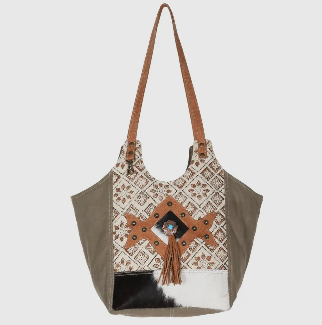 Handbag with fringe