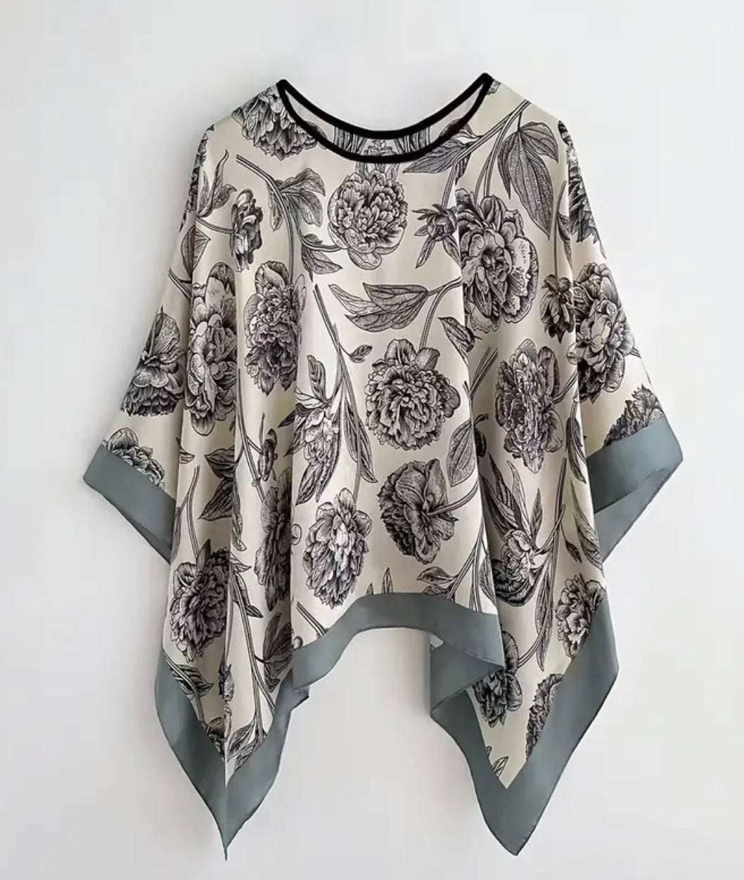 Women's Bohemian Floral Print Shawl Wrap