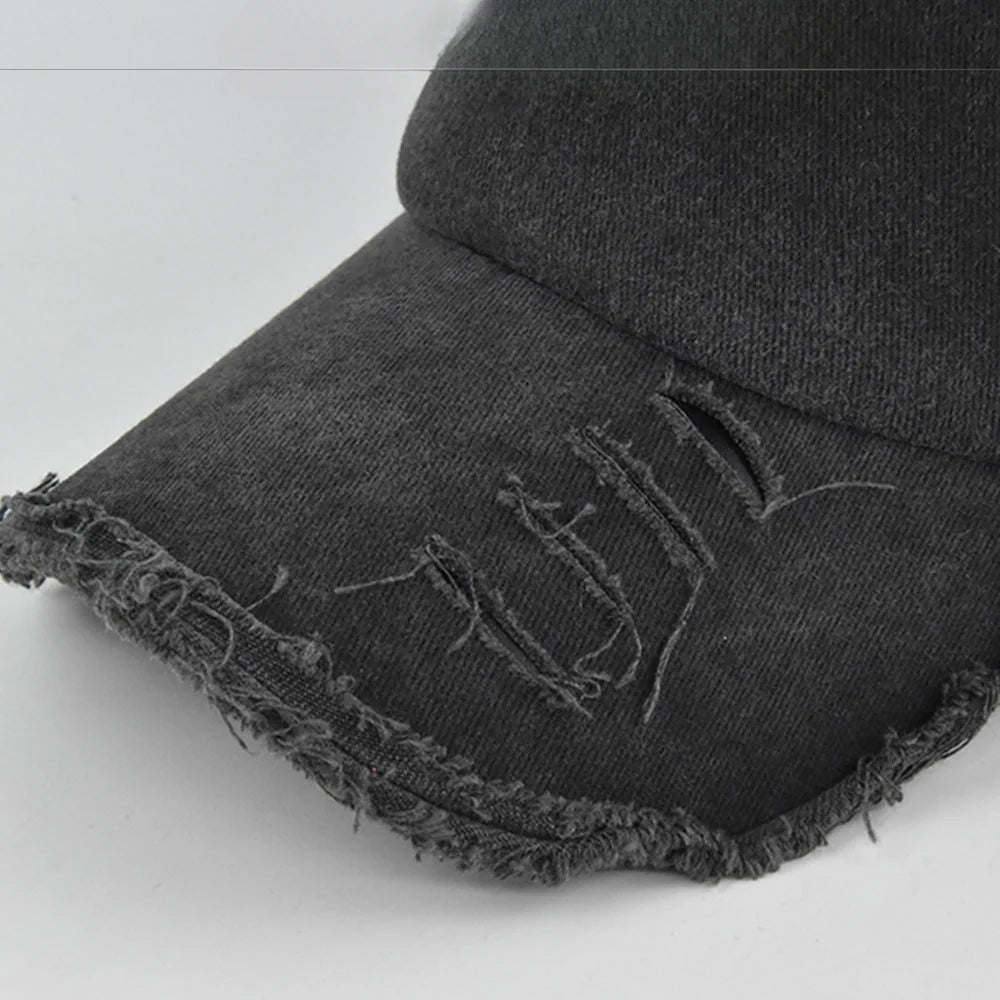 Distressed Solid Color Baseball Caps