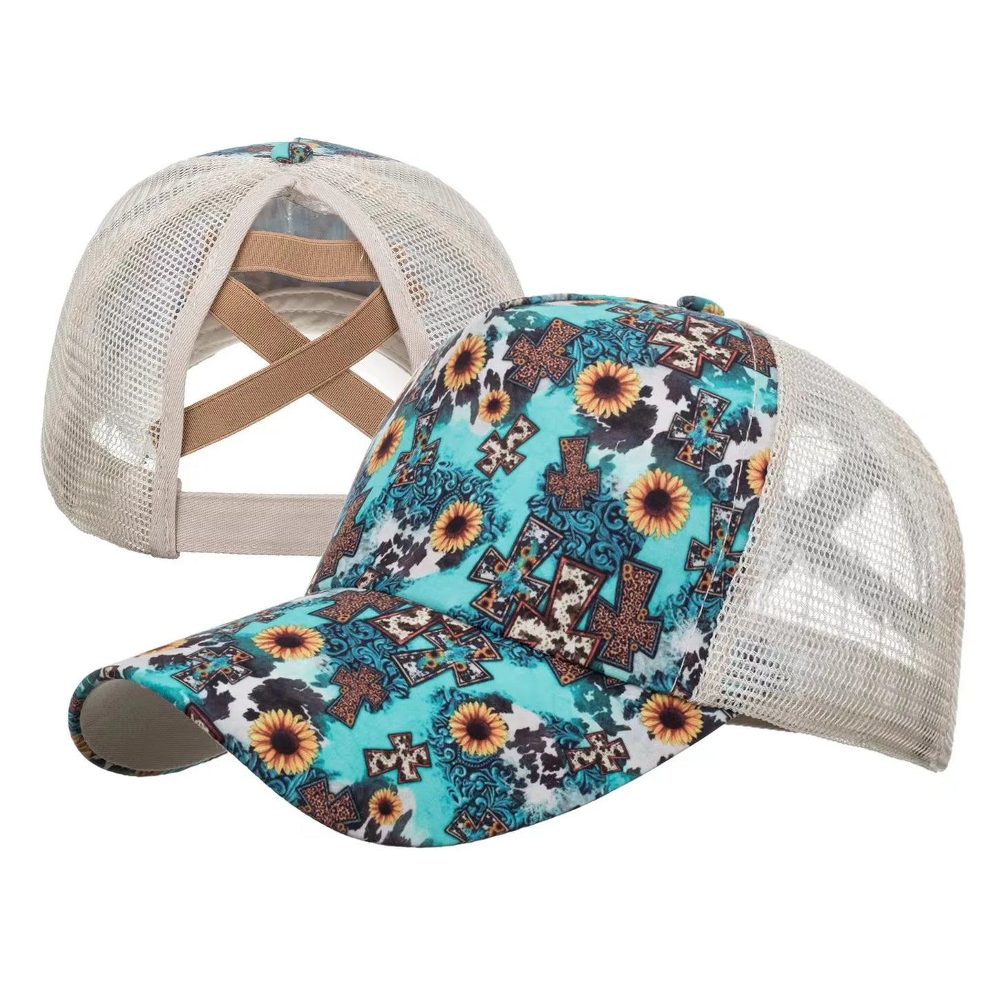Aztec Colored Graffiti Cotton Baseball Caps