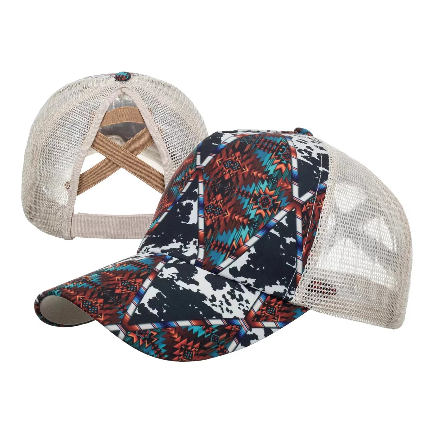 Aztec Colored Graffiti Cotton Baseball Caps