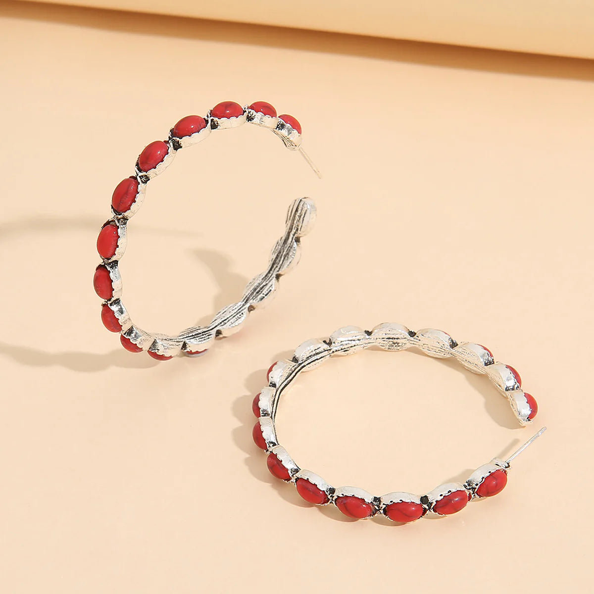 Western Big Circle Alloy Earrings