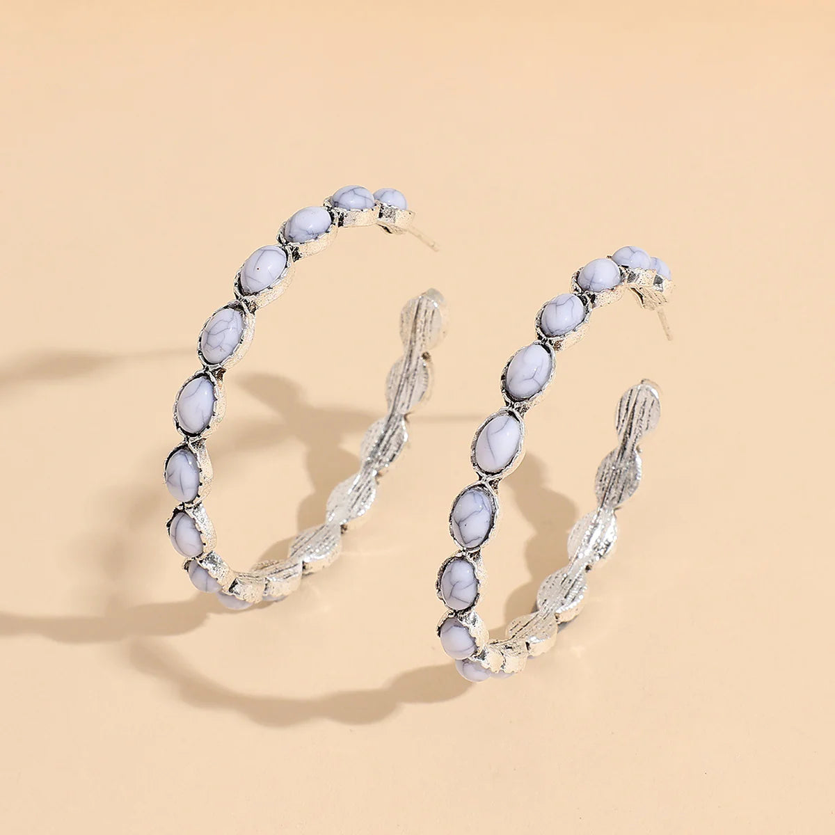 Western Big Circle Alloy Earrings