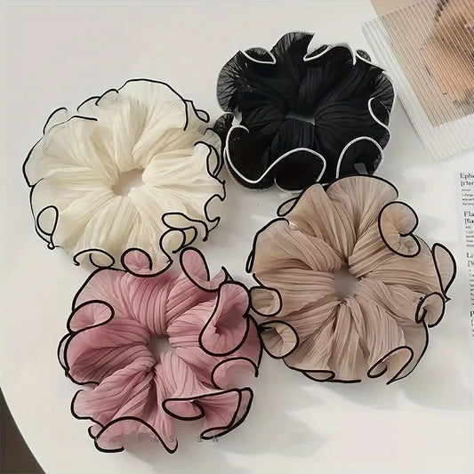 Folded Chiffon Large Intestine Hair Loop