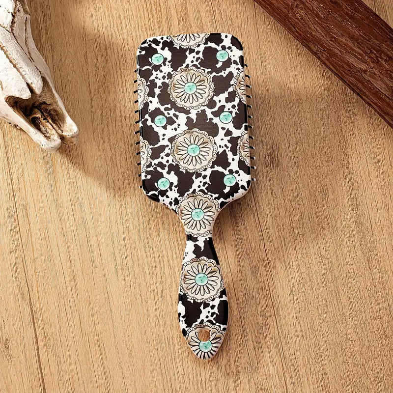 Large Western Cowboy Style Printed Comb