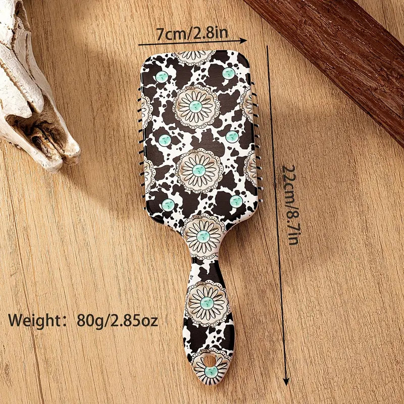 Western Cowboy Style Printed Air Bag brush