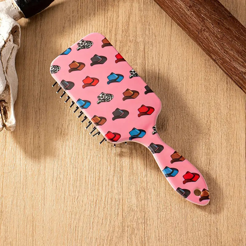 Western Cowboy Style Printed Air Bag brush