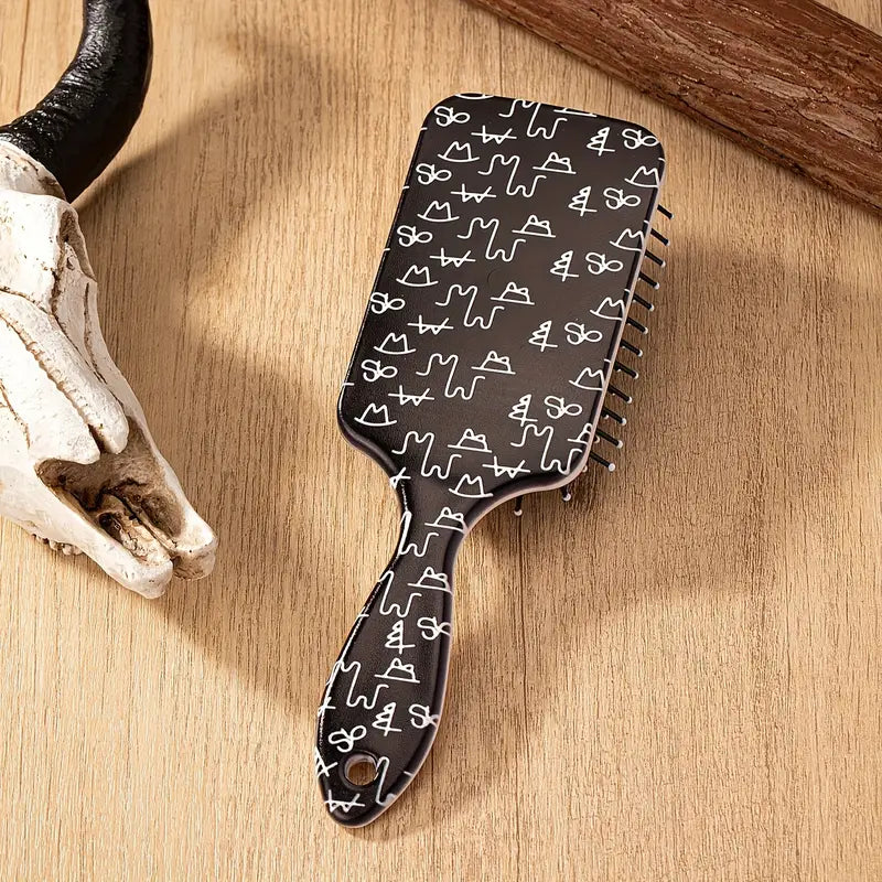 Western Cowboy Style Printed Air Bag brush