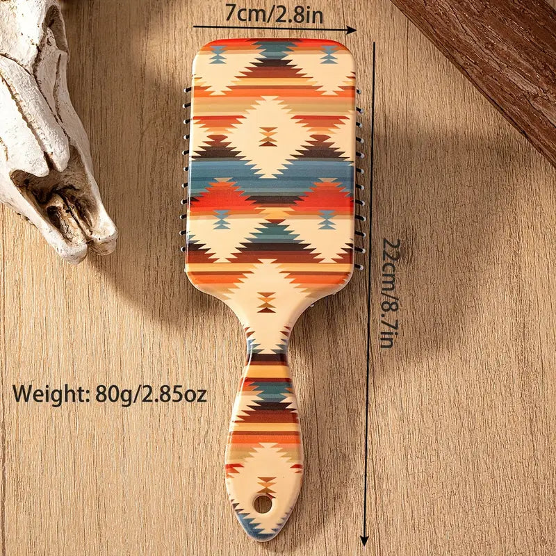 Western Cowboy Style Printed Air Bag brush