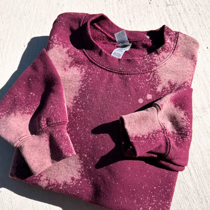 Bleached Maroon Sweatshirt