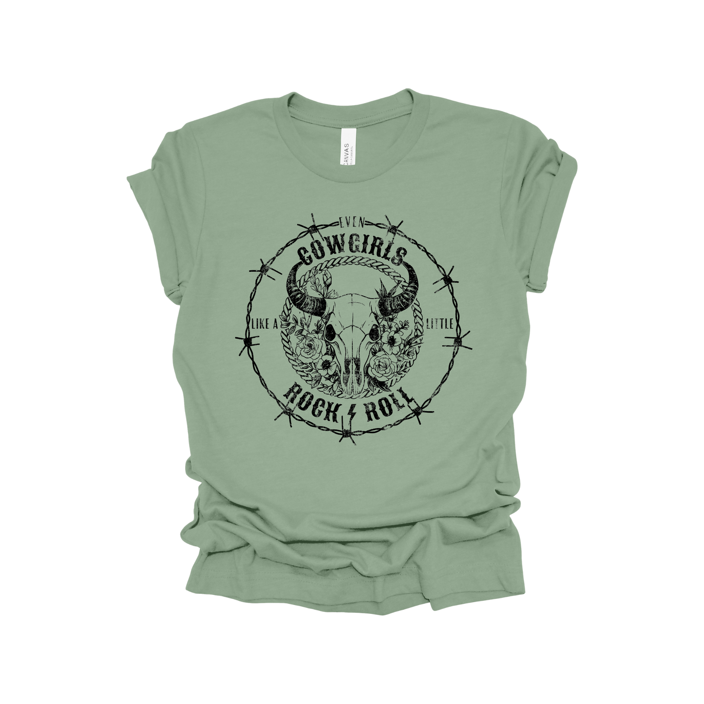 Even Cowgirls like a little Rock & Rock Tee