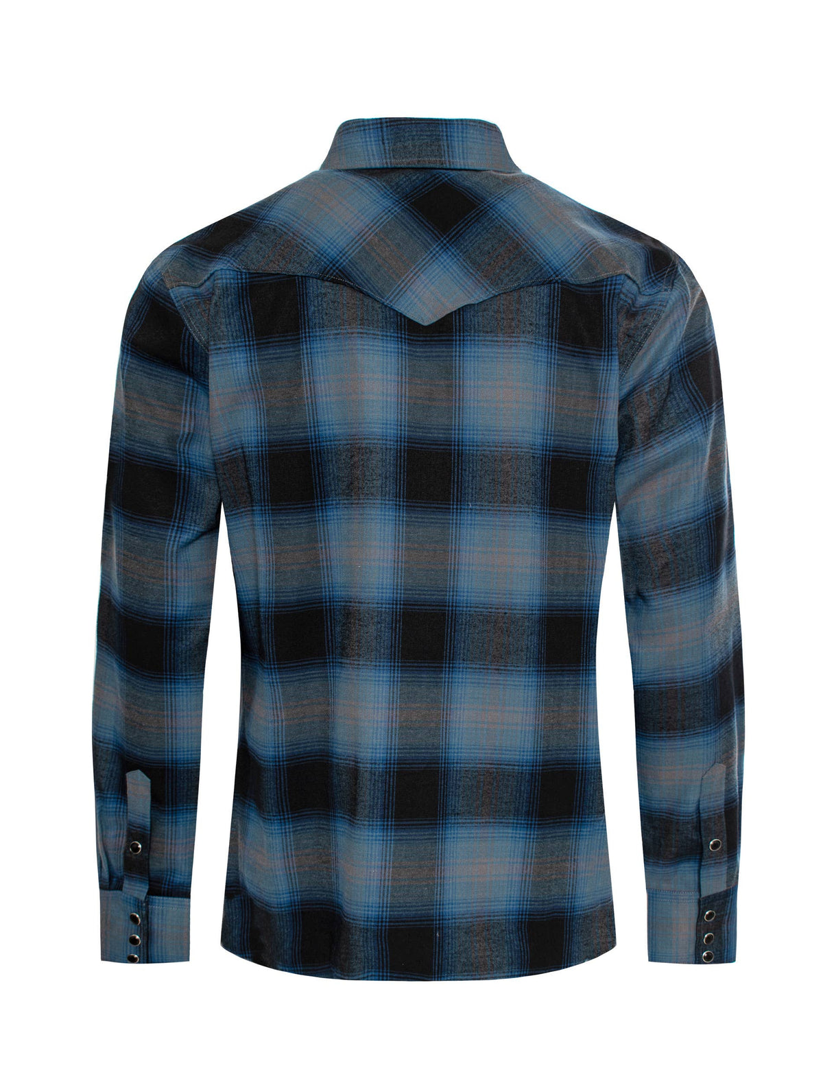 Men's Western Long Sleeve Flannel Shirts With Snap Buttons: 309 / XL