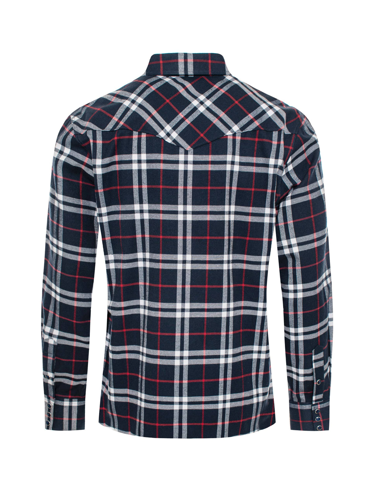 Men's Western Long Sleeve Flannel Shirts With Snap Buttons: 309 / XXL