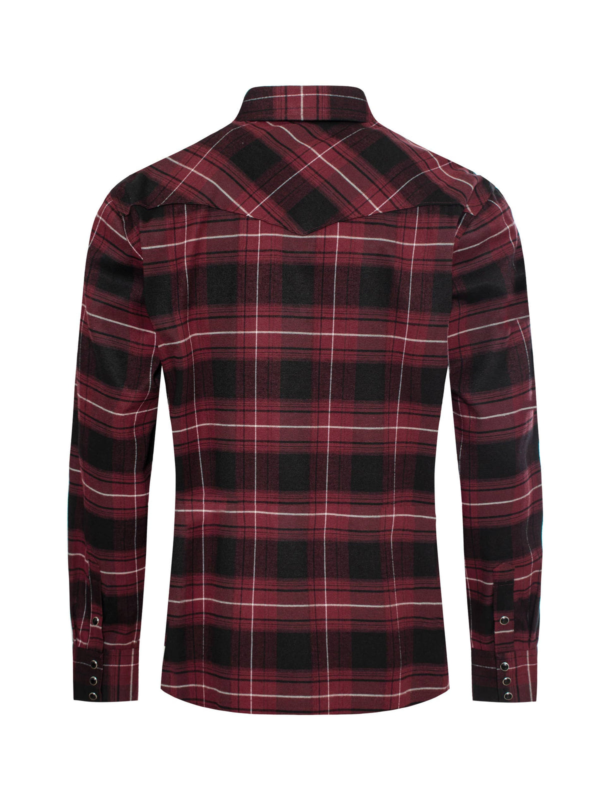 Men's Western Long Sleeve Flannel Shirts With Snap Buttons: 309 / XL