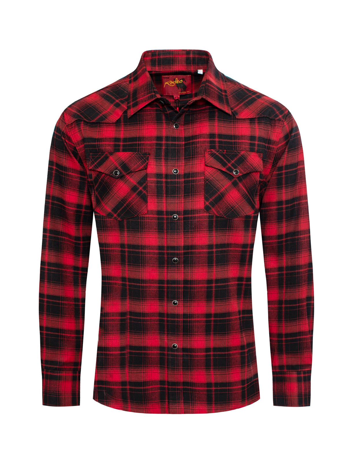 Men's Western Long Sleeve Flannel Shirts With Snap Buttons: 309 / XL