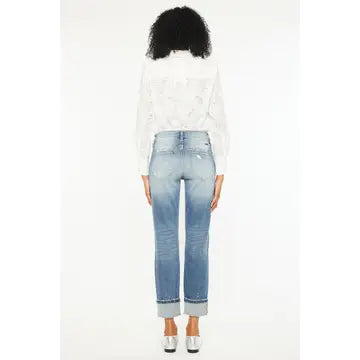 Kan Can Distressed Capri