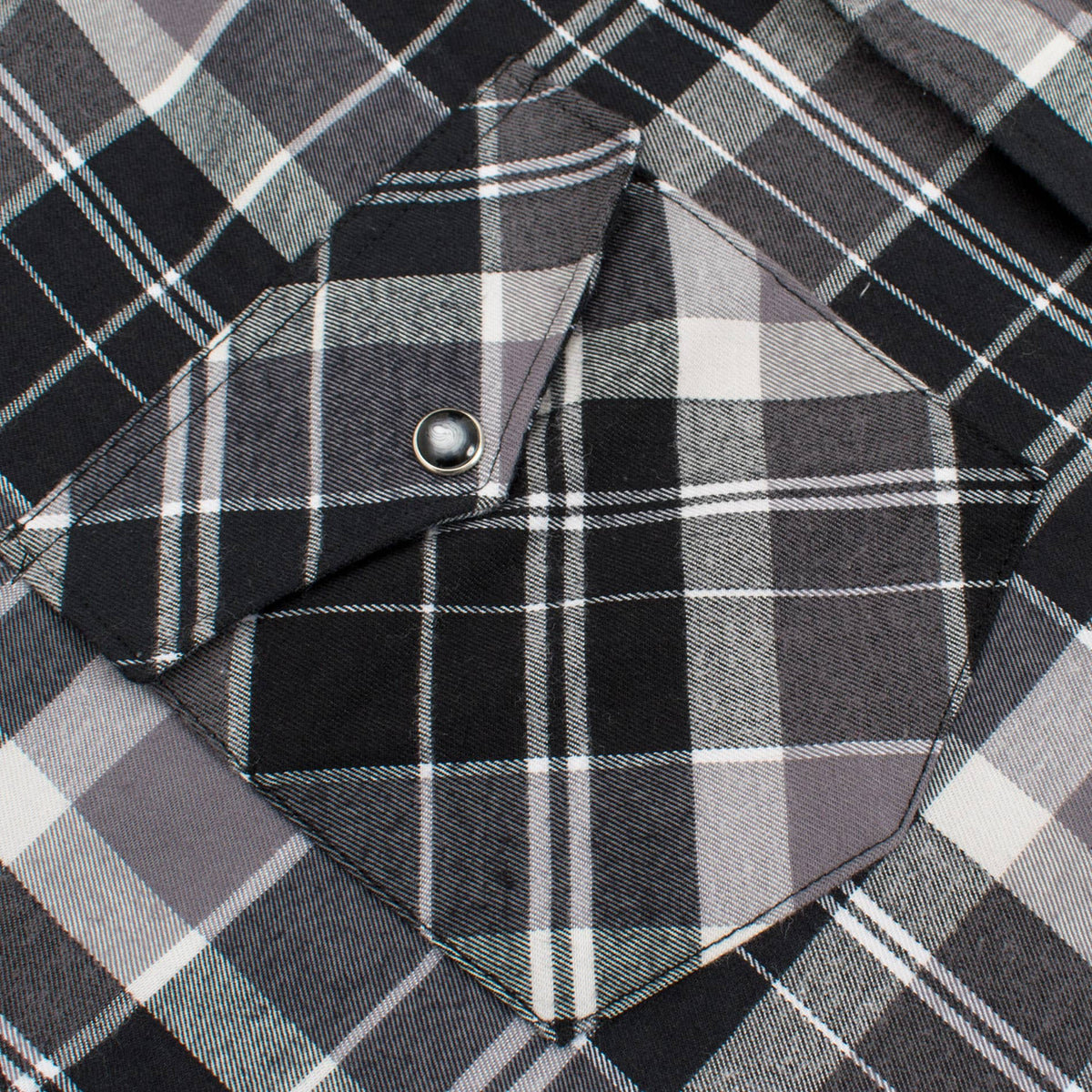 Men's Western Long Sleeve Flannel Shirts With Snap Buttons: 309 / XXL