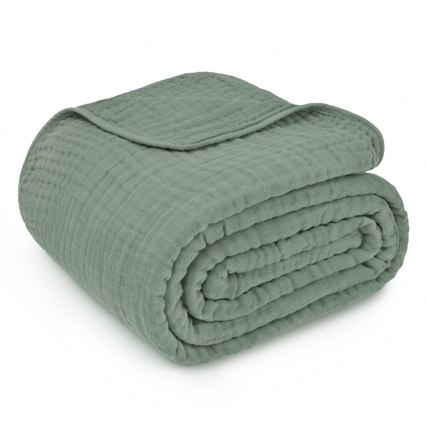 Muslin Blanket for Adults, 6-Layer Bedding by Comfy Cubs: Mauve / Throw: 50" x 60"
